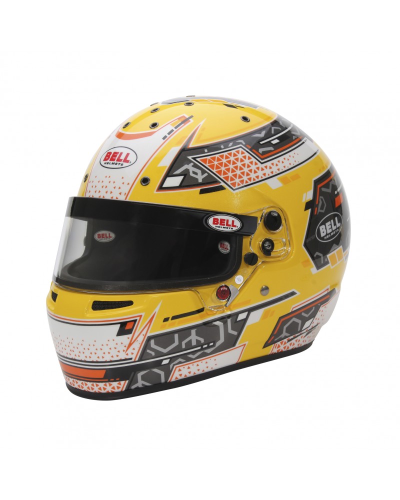 Casque karting Bell RS7 K STAMINA JAUNE Casque karting Bell RS7 K STAMINA JAUNE