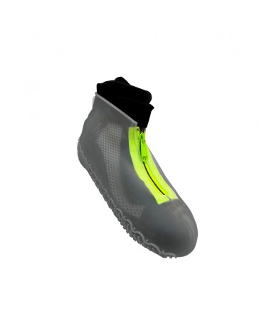 Transparent silicone karting rain overshoes