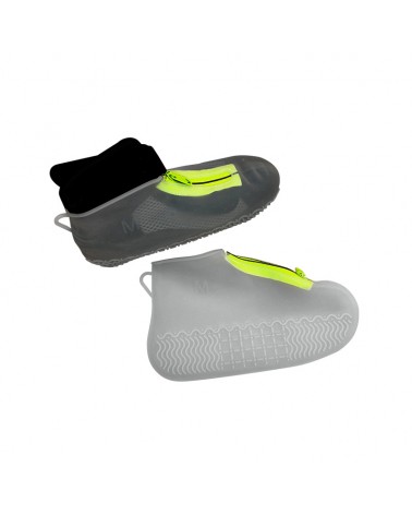 Transparent silicone karting rain overshoes