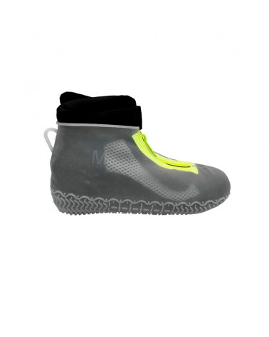 Transparent silicone karting rain overshoes