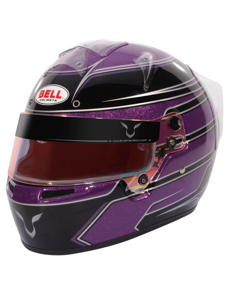 casque karting Bell KC7 Lewis Hamilton violet/noir