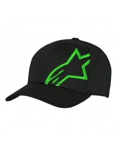 Casquette Alpinestars corp snap 2 noir/vert