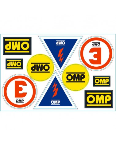 OMP safety stickers sheet
