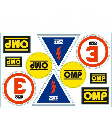 OMP safety stickers sheet
